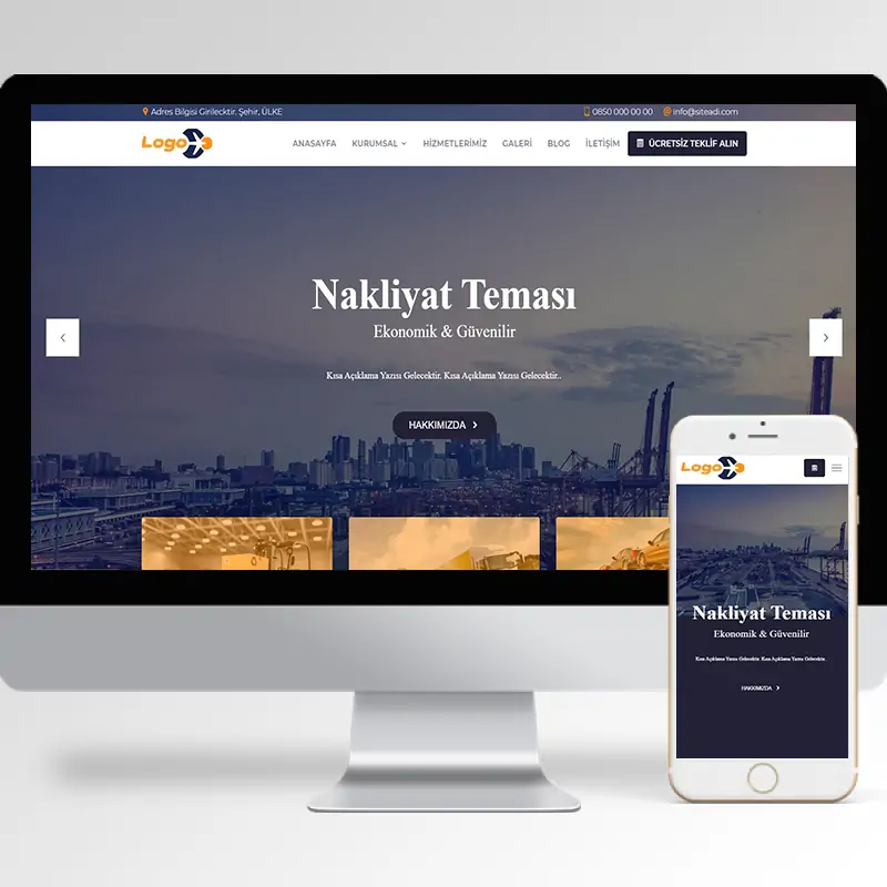 Nakliyat Şirketi Hazır Web Sitesi Yazılımı 12
