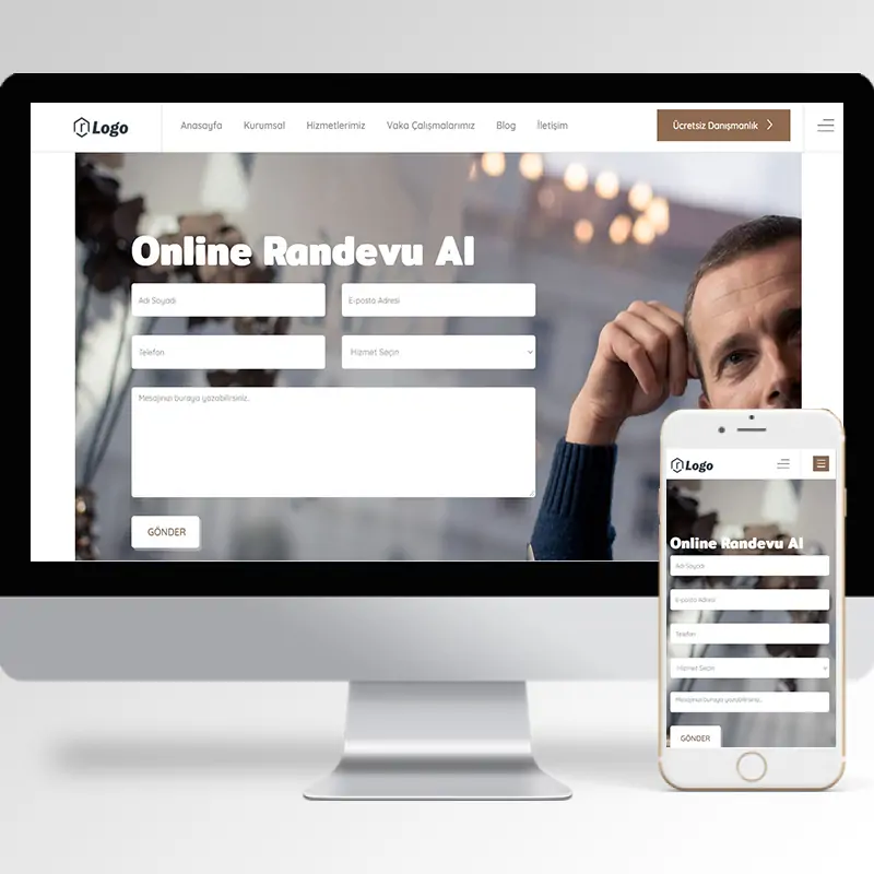Avukat & Hukuk Bürosu Hazır Web Sitesi Yazılımı 18